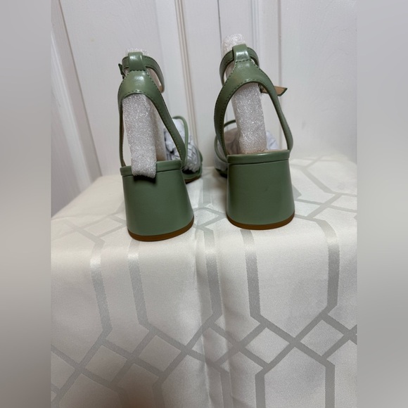 Soda Sage Green Strappy Heels - Picture 5 of 8